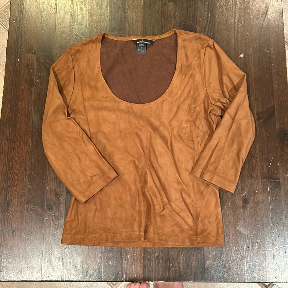 Moda International Women’s Brown Top Size Medium